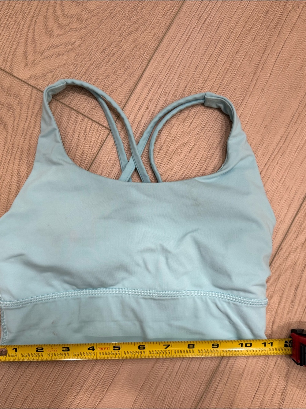 lululemon athletica Light Blue Crisscross Sports Bra